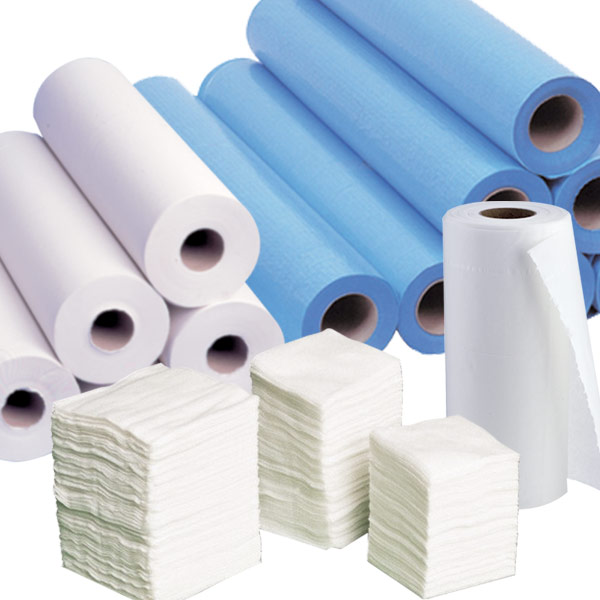 Draps d'examen et ouate