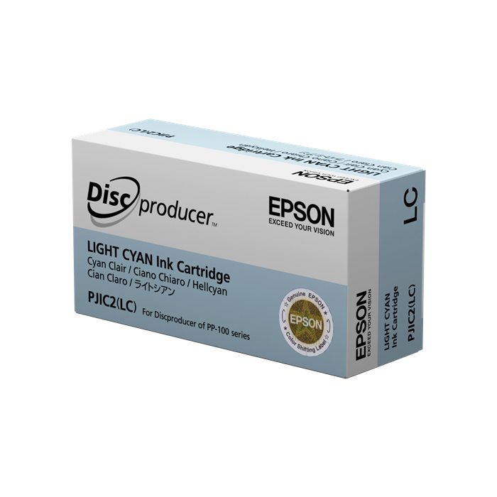 PP100_EPSON_CYAN_BRILLANT Cartouche d'encre EPSON PJIC2 Cyan Clair pour discproducer PP100