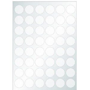 Planches de 48 clips adhésifs thermophormés pour CD